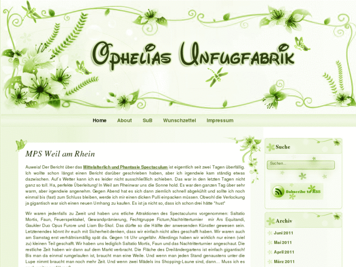 www.ophelia-unfugfabrik.de