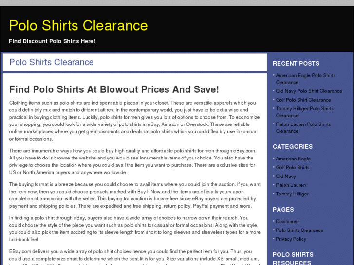 www.poloshirtclearance.com