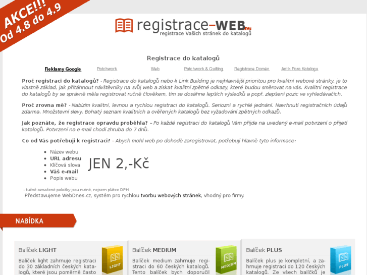 www.registrace-web.cz