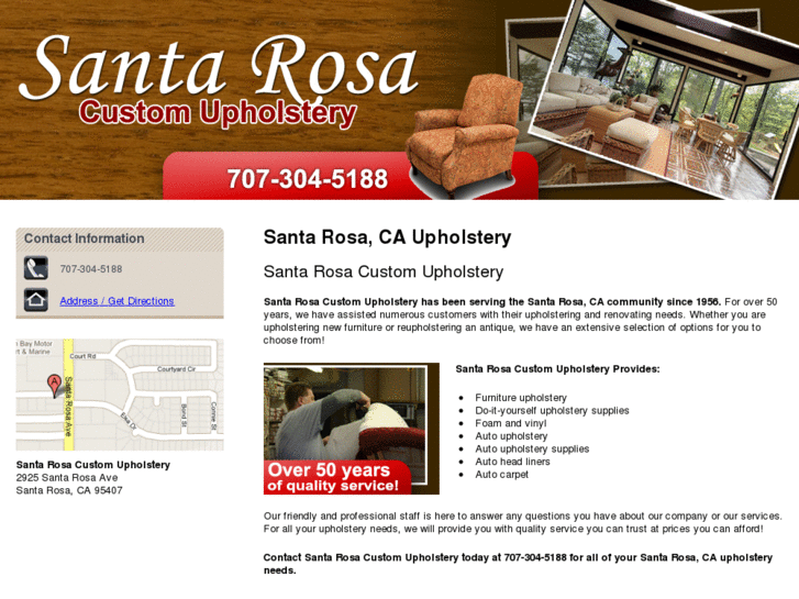 www.santarosacustomupholstery.com