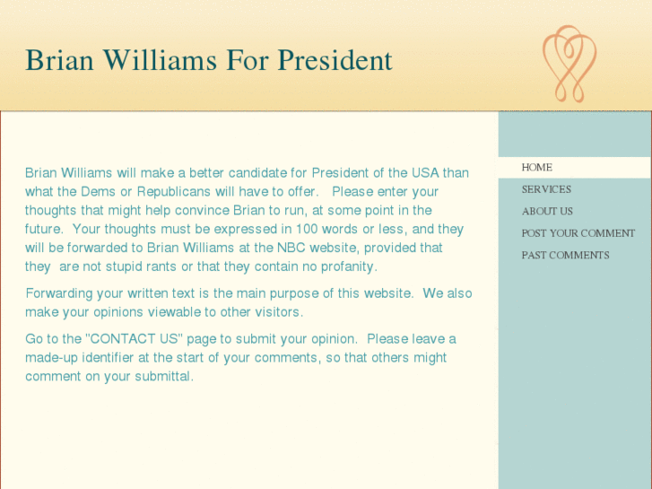 www.brianwilliamsforpresident.org