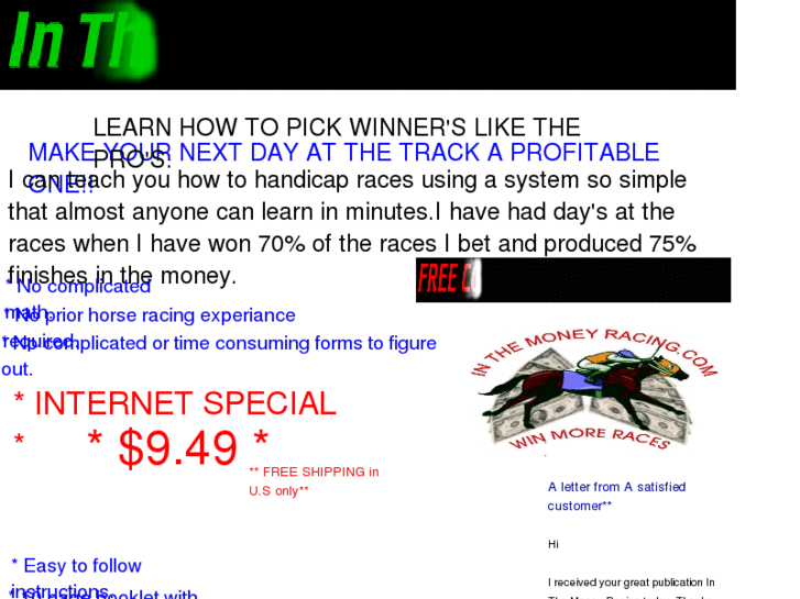 www.inthemoneyracing.com