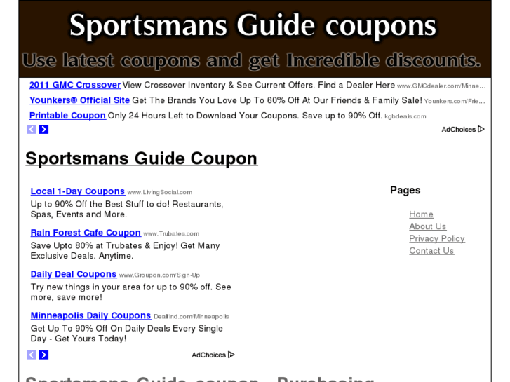 www.sportsmansguidecoupon.net