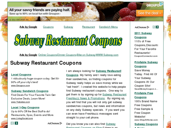 www.subwayrestaurantcoupons.com