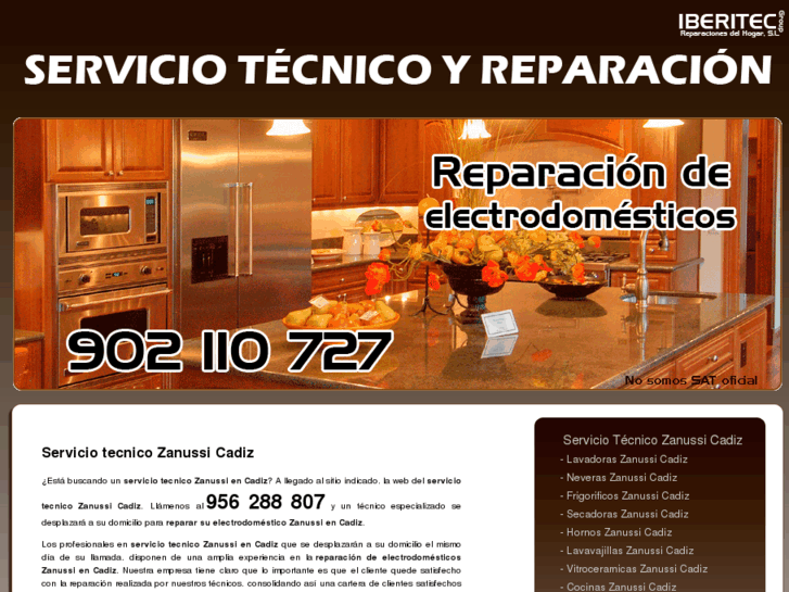 www.serviciotecnicozanussicadiz.com