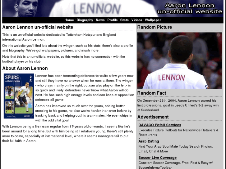 www.aaron-lennon.com