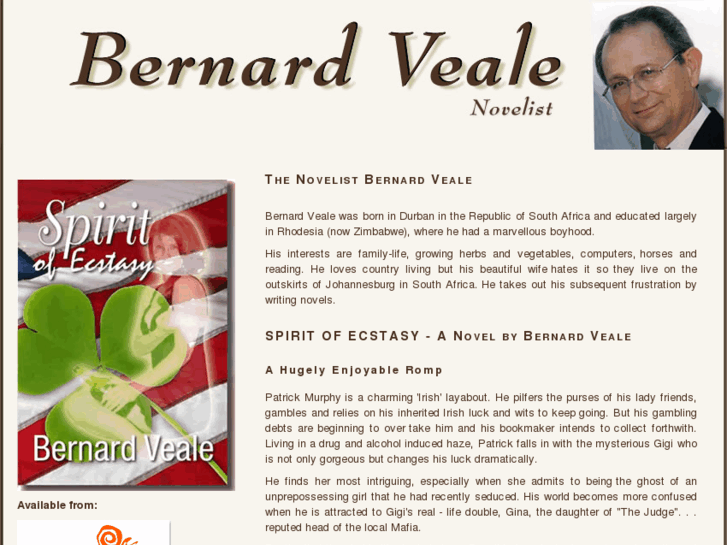 www.bernard-veale-novels.co.za