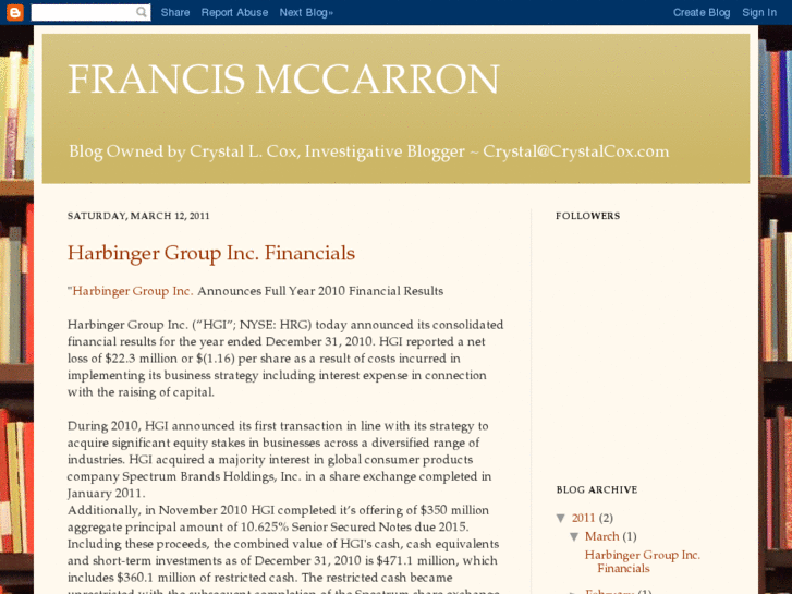 www.francismccarron.com