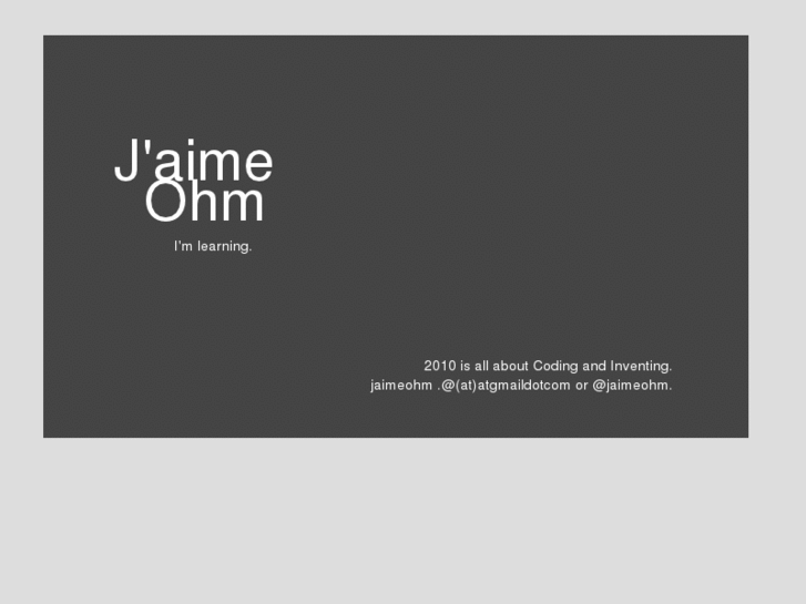 www.jaimeohm.com