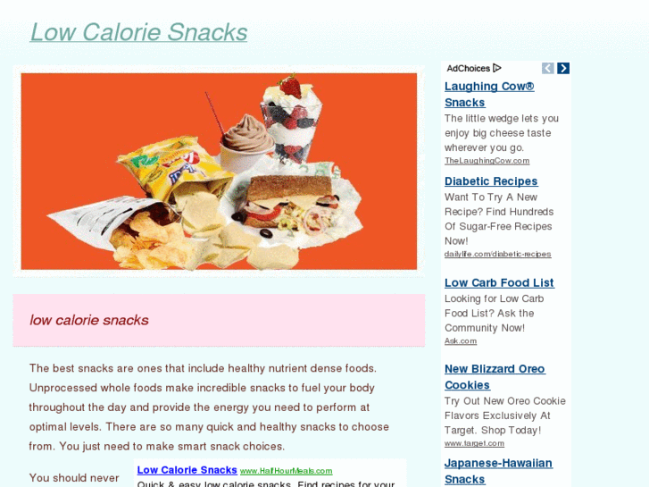 www.lowcaloriesnacks.org