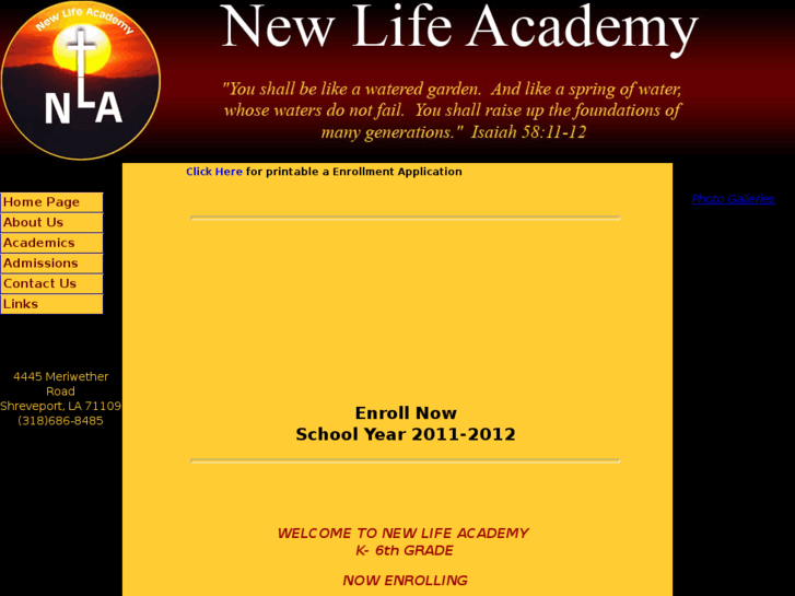 www.newlifeacademyshreveport.com