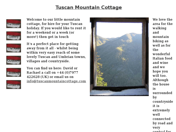 www.tuscanmountaincottage.com