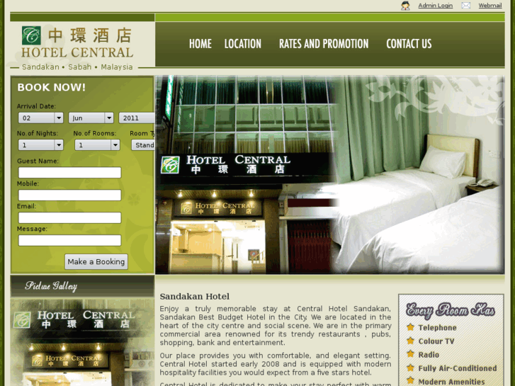 www.centralhotelsandakan.com