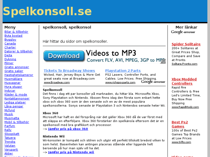 www.spelkonsoll.se