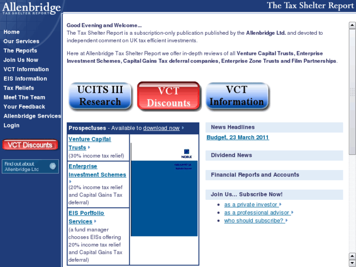 www.taxshelterreport.co.uk