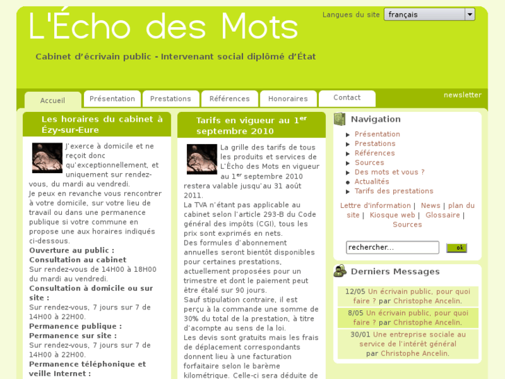 www.echodesmots.info