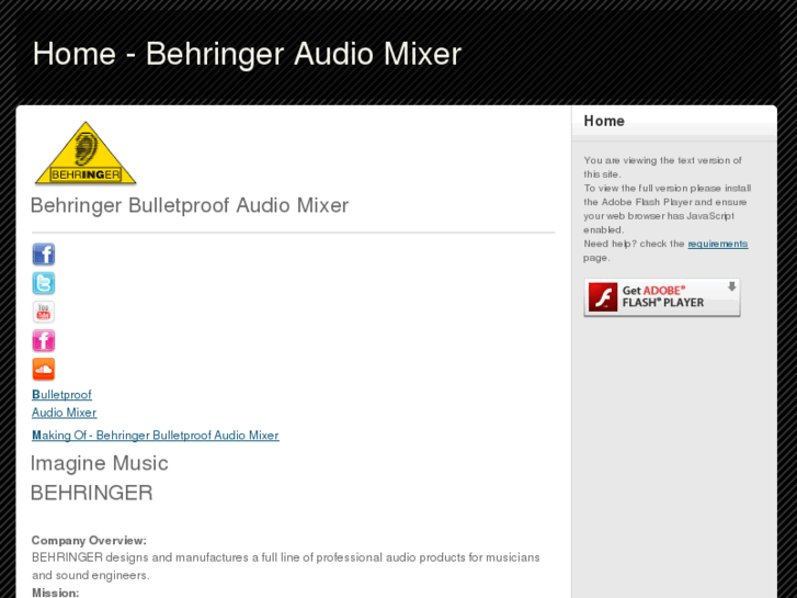 www.behringeraudiomixer.com