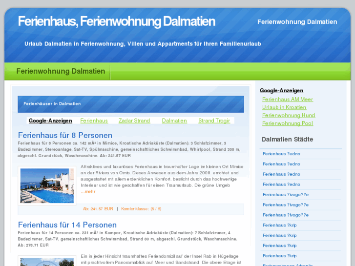 www.ferienhaus-dalmatien.net