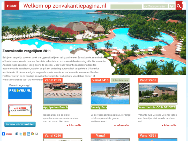 www.zonvakantiepagina.nl