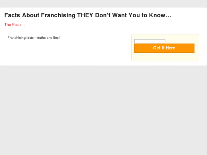 www.franchisingfacts.net