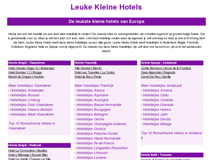 www.leukekleinehotels.nl