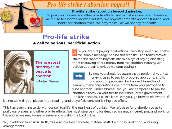 www.prolifestrike.org