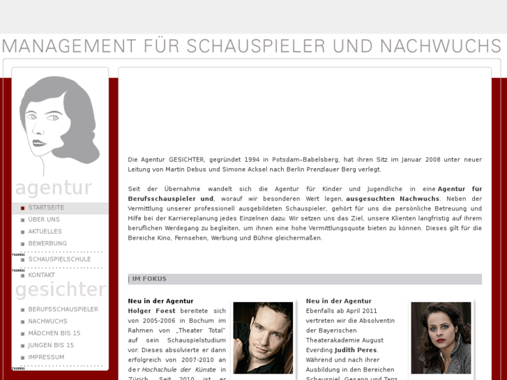 www.agentur-gesichter.de