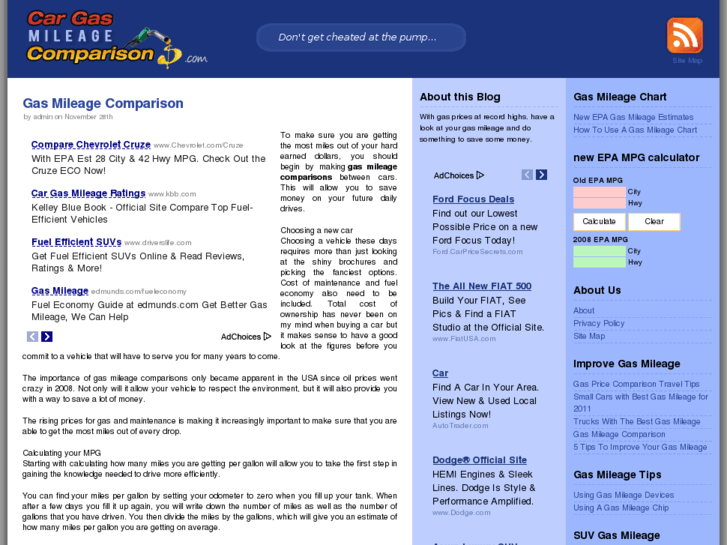 www.cargasmileagecomparisons.com