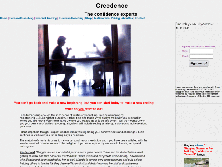 www.creedencetraining.com