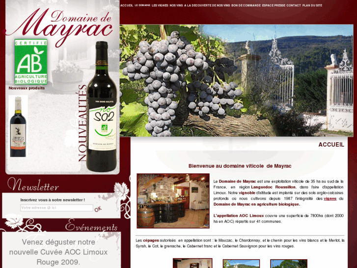 www.domaine-mayrac.com