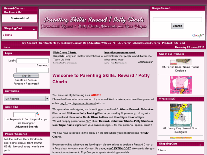 www.rewardcharts.info