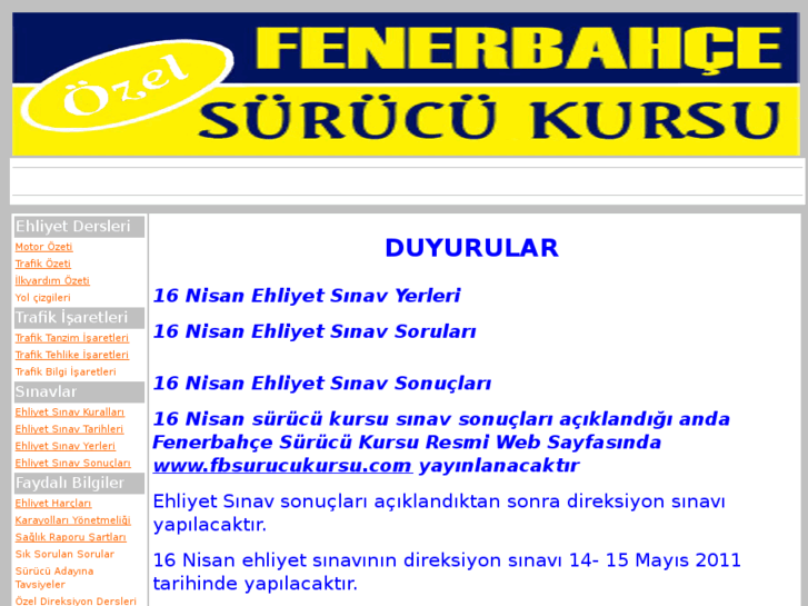 www.ehliyetsinavsonucu.com