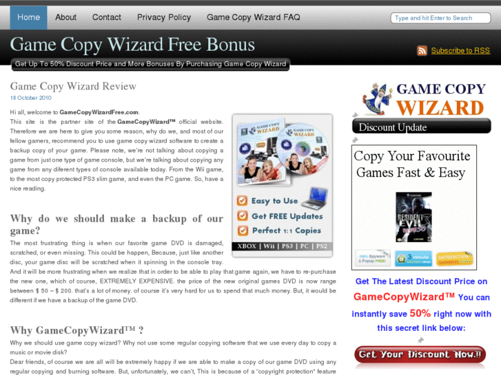 www.gamecopywizardfree.com