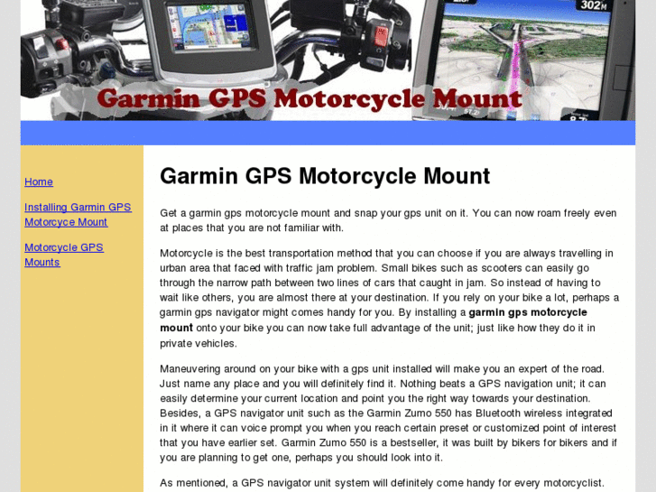 www.garmingpsmotorcyclemount.com