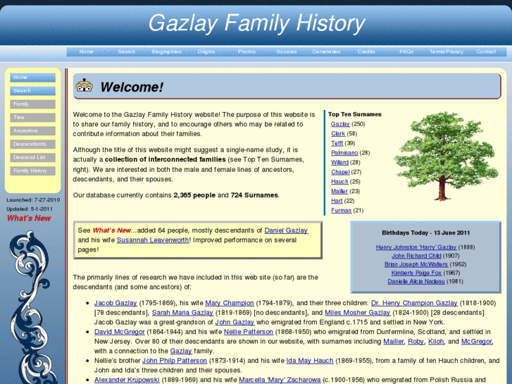 www.gazlayfamilyhistory.org