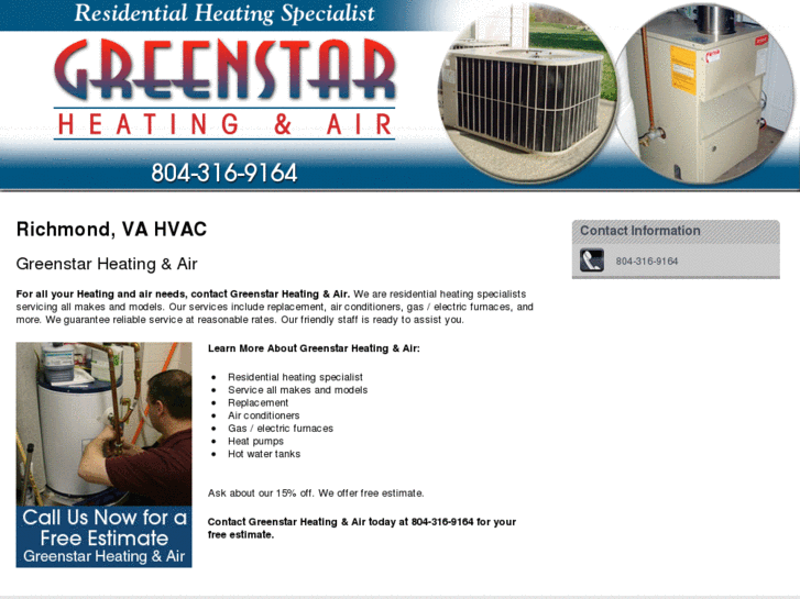 www.greenstarheatingandair.com