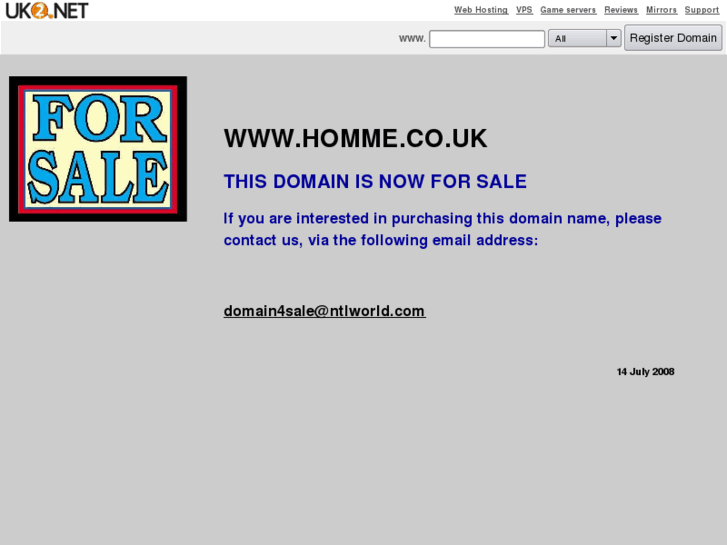 www.homme.co.uk