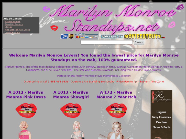 www.marilynmonroestandups.com