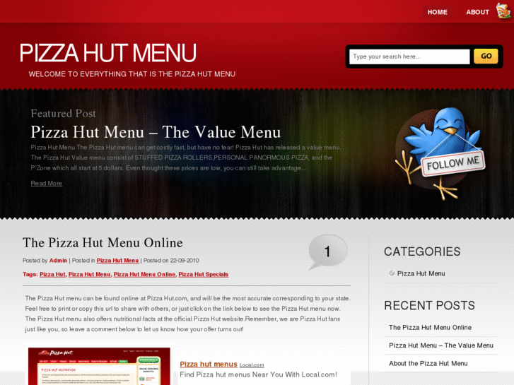 www.pizzahutmenus.net