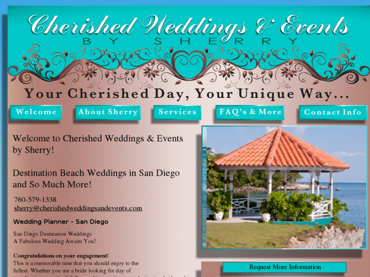 www.cherishedweddingsandevents.com