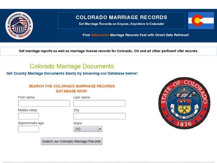 www.coloradomarriagerecords.org