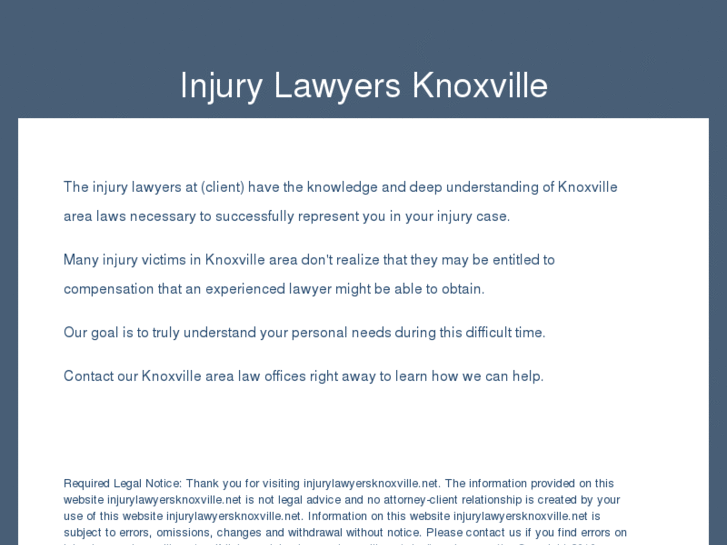 www.injurylawyersknoxville.net