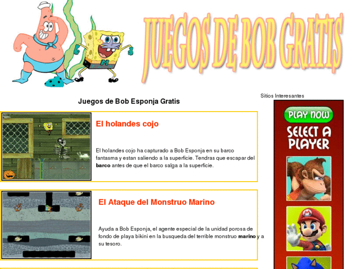 www.juegosdebobesponjagratis.com