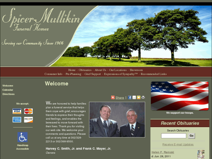 www.spicer-mullikinfuneralhomes.com