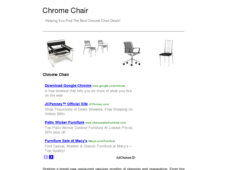 www.chromechair.net