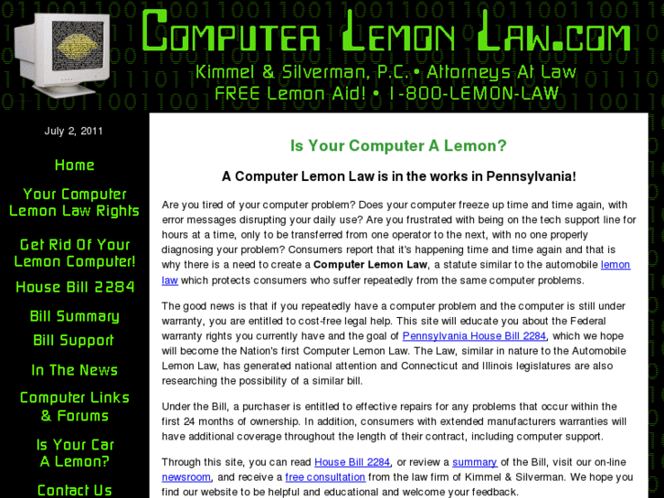 www.computerlemonlaw.com