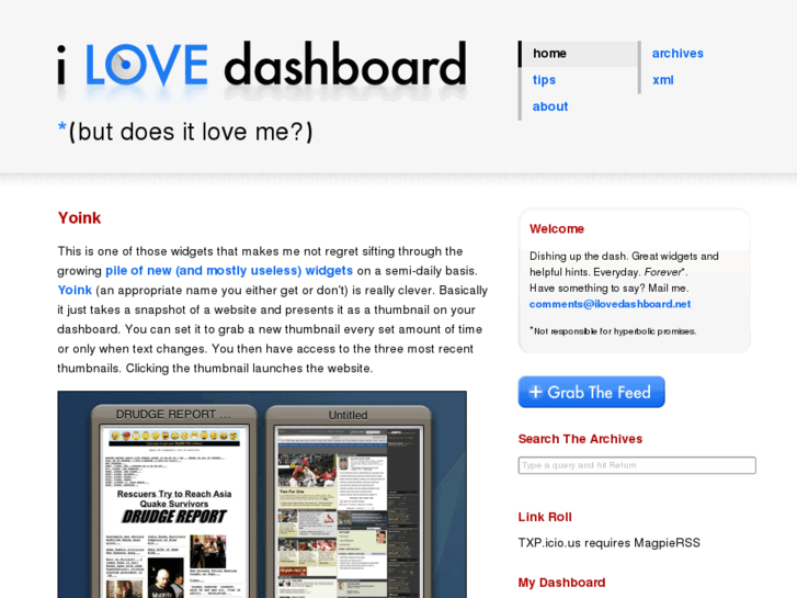 www.ilovedashboard.com