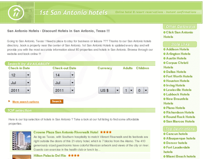 www.1stsanantoniohotels.com