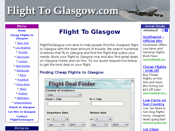 www.flighttoglasgow.com