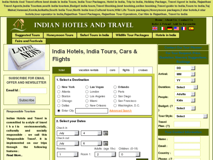 www.indianhotelsandtravel.com